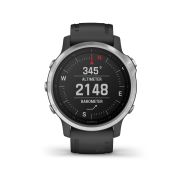 Garmin Fenix 6s Silver - curea neagra
