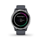 Garmin Venu cu GPS  și AMOLED - albastru granit argintiu