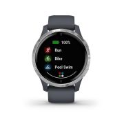 Garmin Venu cu GPS  și AMOLED - albastru granit argintiu