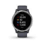 Garmin Venu cu GPS  și AMOLED - albastru granit argintiu