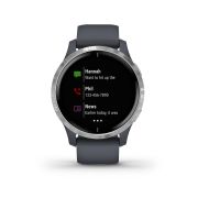 Garmin Venu cu GPS  și AMOLED - albastru granit argintiu