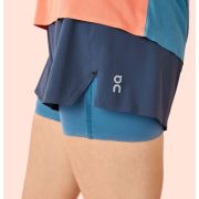 On Running Shorts W negru-albastru