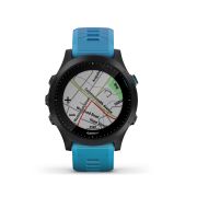 Garmin Forerunner 945 albastru bundle triatlon - ceas cu GPS pentru alergare, bicicleta, inot, triatlon si alte sporturi