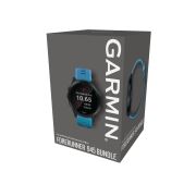 Garmin Forerunner 945 albastru bundle triatlon - ceas cu GPS pentru alergare, bicicleta, inot, triatlon si alte sporturi