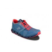 On Cloud X  - pantofi sport pentru femei - albastru lake roz coral