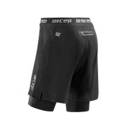 CEP Pantaloni scurti de antrenament 2 în 1 negri