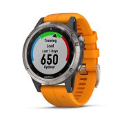 Garmin Fenix 5 Plus Sapphire Titanium portocaliu