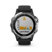 Garmin Fenix 5 Plus Silver negru
