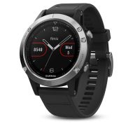 Garmin Fenix 5 Silver cu curea neagra