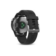 Garmin Fenix 5 Silver cu curea neagra