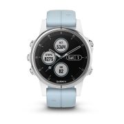Garmin Fenix 5s Plus Silver alb albastru deschis