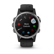 Garmin Fenix 5s Plus Silver negru