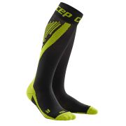 CEP Sosete de compresie Nighttech negru-verde