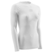 CEP - Tricou de compresie cu maneci lungi, ultralight pentru femei - alb