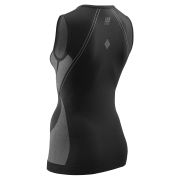 CEP Tricou de compresie ultralight W fara maneci negru