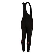 Castelli Chic Bibtight pantaloni iarna dama negru-rosu