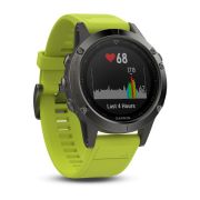 Garmin Fenix 5 Slate grey cu curea galbena