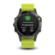 Garmin Fenix 5 Slate grey cu curea galbena