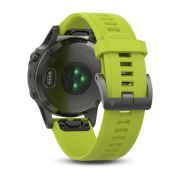 Garmin Fenix 5 Slate grey cu curea galbena