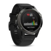 Garmin Fenix 5 Slate grey cu curea neagra pachet performer