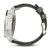 Garmin Fenix 5S Sapphire Champagne cu curea gri grey suede
