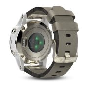 Garmin Fenix 5S Sapphire Champagne cu curea gri grey suede