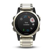 Garmin Fenix 5S Sapphire Champagne cu curea metalica