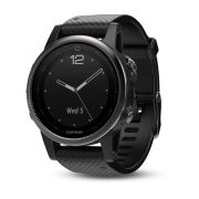Garmin Fenix 5S Sapphire Slate Grey cu curea neagra