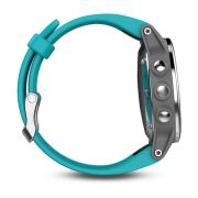 Garmin Fenix 5S Silver cu curea turcoaz