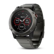 Garmin Fenix 5X Slate Grey Sapphire cu curea metalica
