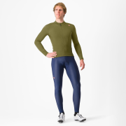 Castelli - pantaloni lungi cu bretele 4-15 gr C - Espresso - indigo