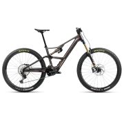 Bicicletă electrică eMTB Trail Orbea RISE LT M10 420W - Cosmic Carbon View | Golden Sand (Gloss)