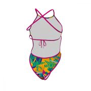 Z3R0D - Costum baie intreg femei one piece - rosu galben albastru Expressive Resort