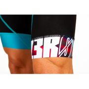 Z3R0D - Costum triatlon cu maneca scurta barbati START TTSUIT trisuit - negru albastru rosu new wave