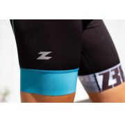 Z3R0D - Costum triatlon fara maneci femei START TTSUIT trisuit - negru albastru gri noisy glitch