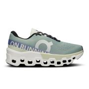 On Cloudmonster 2 - pantofi alergare pentru femei - gri mineral albastru verde deschis aloe