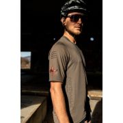 Northwave - Tricou ciclism pentru barbati maneca scurta Bomb jersey - maro deschis nisip