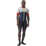 Castelli - tricou ciclism barbati maneca scurta Sezione jersey - bleumarin alb ivory rosu