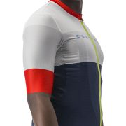 Castelli - tricou ciclism barbati maneca scurta Sezione jersey - bleumarin alb ivory rosu