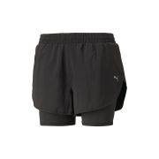 Puma - pantaloni scurti pentru femei 2 in 1 - Run Favourite Woven 2 in 1 3" W - negru