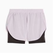 Puma - pantaloni scurti pentru femei Run Favourite Woven 2 in 1, 3 inch pants - negru mov deschis