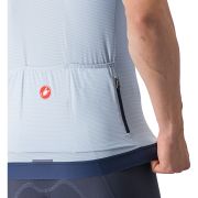 Castelli - tricou ciclism cu maneca scurta pentru barbati Espresso Jersey - albastru deschis
