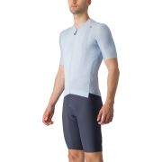 Castelli - tricou ciclism cu maneca scurta pentru barbati Espresso Jersey - albastru deschis