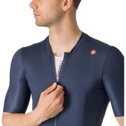 Castelli - tricou ciclism cu maneca scurta pentru barbati Espresso Jersey - albastru inchis indigo