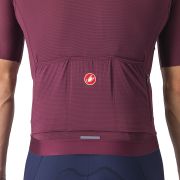 Castelli - tricou ciclism cu maneca scurta pentru barbati Espresso Jersey - visiniu bordo