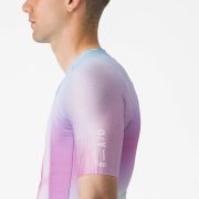 Castelli - tricou ciclism cu maneca scurta pentru barbati R-A/D Jersey - multicolor violet