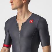 Castelli - costum trisuit triatlon pentru barbati, maneca scurta Free Sanremo SS Suit - negru