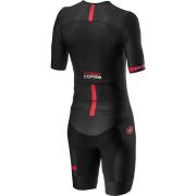 Castelli - costum trisuit triatlon pentru barbati, maneca scurta Free Sanremo SS Suit - negru