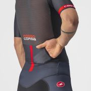 Castelli - costum trisuit triatlon pentru barbati, maneca scurta Free Sanremo SS Suit - negru