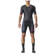 Castelli - costum trisuit triatlon pentru barbati, maneca scurta Free Sanremo SS Suit - negru